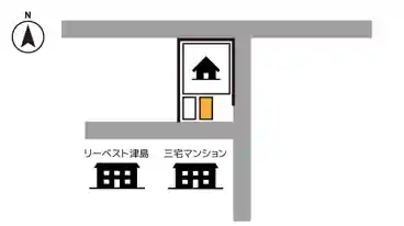 特P 津島西坂2-3-52-1駐車場の図面