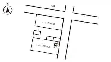 特P 《バイク専用》メゾンポンム駐車場の図面