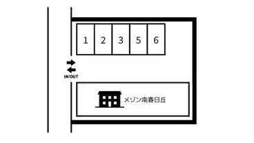 特P メゾン南春日丘駐車場の図面