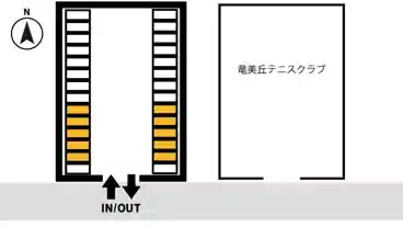 特P 【土日専用】竜美丘テニスクラブ駐車場の図面