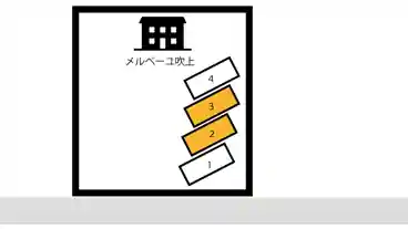 特P 《駐車場番号2・3》メルベーユ吹上駐車場の図面