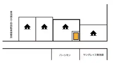 特P 《軽・コンパクト》東池袋5-44-7駐車場の図面