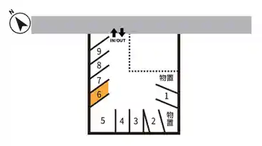 特P 《6番　軽・コンパクト》猪野ビル駐車場の図面