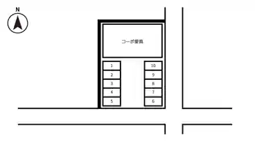 特P 沖野2丁目10-20駐車場の図面