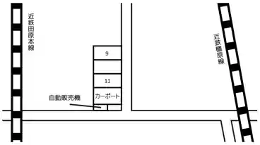 特P 室町236-3付近駐車場の図面