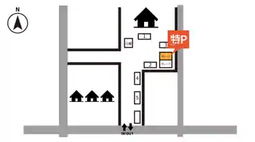 特P 【ガレージ内】東水元2-23-5駐車場の図面