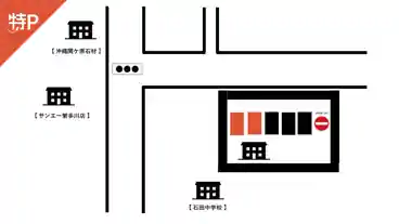 特P さくもと歯科クリニックパーキングの図面