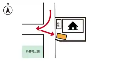 特P 多磨町1-39-27駐車場の図面