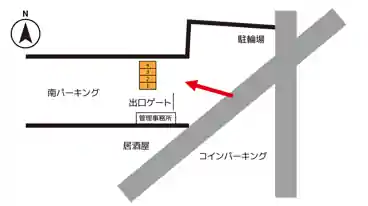 特P 《バイク専用》西三倉堂1-1-7駐車場の図面