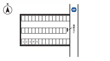 特P 長船町福岡1121-11駐車場の図面