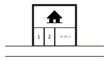 特P 《軽・コンパクト》学園の森1-24-9駐車場の図面