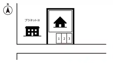 特P 北安江1-11-44駐車場の図面