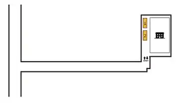 特P 《原付専用》余丁町6-9駐車場の図面