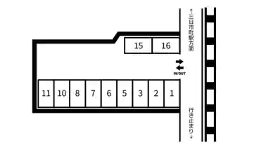 特P 奥山駅前ガレージの図面