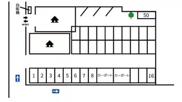 特P 【16番】【軽専用】千駄木駐車場の図面