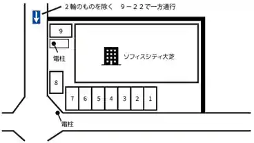 特P 《軽自動車》大芝1-19-11駐車場の図面