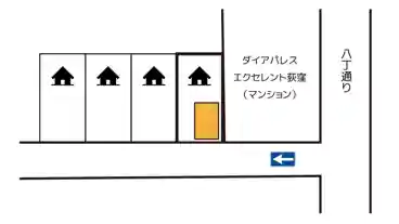 特P 《軽自動車・バイク》桃井1-5-7駐車場の図面