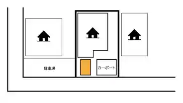 特P 《軽・コンパクト》新生1丁目21-27駐車場の図面