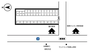 特P 神前135-1駐車場の図面