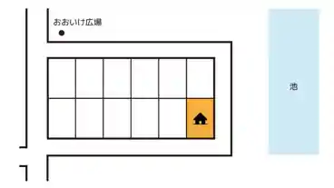 特P 《中型車まで》八幡町大池5番・6番合併地　駐車場の図面