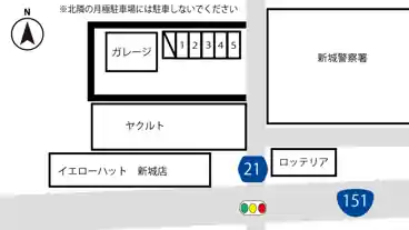 特P 片山西野畑538付近駐車場の図面