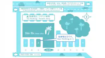 特P 《No.3》Villa Blu Okinawa Chatan Parkingの図面