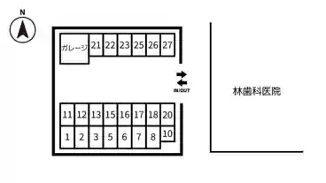 特P 【10番】網干区垣内中町86付近駐車場の図面