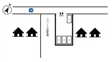 特P 大沢4-5-18駐車場の図面