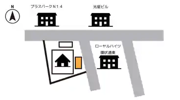 特P 北十四条東14丁目5-12駐車場の図面