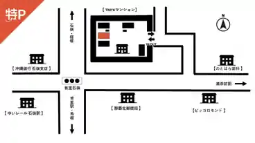 特P TMYKマンション駐車場の図面