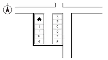 特P 六万寺町2-5-14駐車場の図面