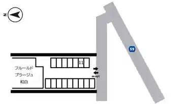 特P 《軽・コンパクト》フルールドプラージュ和白駐車場の図面