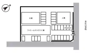 特P ファミールカシロウ駐車場の図面