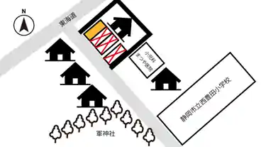 特P 【軽自動車専用】曲金2丁目8-1駐車場の図面