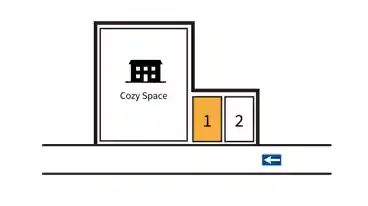 特P Cozy Space 駐車場の図面