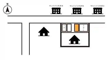 特P 門井町2-14-2駐車場の図面