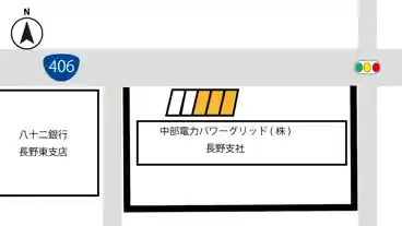 特P 【軽・コンパクト】中部電力PG長野支社駐車場の図面