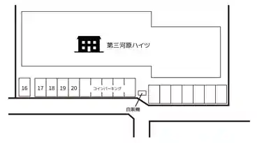 特P 矢部町1684駐車場の図面