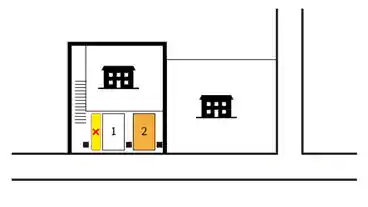 特P 《軽・コンパクト》戸山1-12-8駐車場の図面