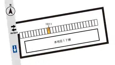 特P 【1811番】本地荘駐車場の図面