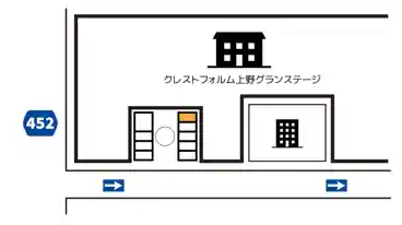 特P 上野7-13-10駐車場の図面