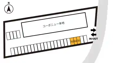 特P 【383番・384番・385番】本地荘駐車場の図面