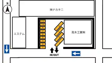 特P 弥次ヱ町2-18-3駐車場の図面