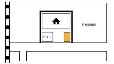 特P 《軽・コンパクト》筥松1-7-17駐車場の図面