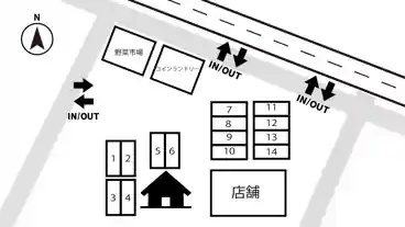 特P 紀北町相賀454-2駐車場の図面