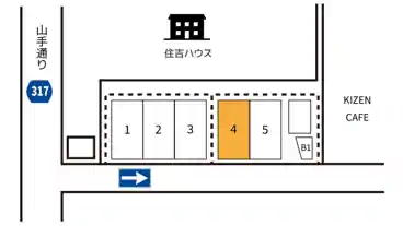 特P 【4番】ＧＫＨ臨時パーキングの図面