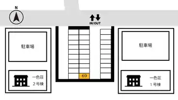 特P 【69番】一色荘駐車場の図面