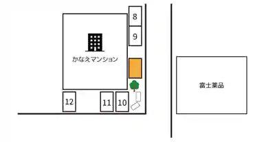 特P かなえマンション駐車場の図面