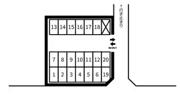 特P 平方2961-1駐車場の図面