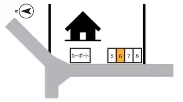 特P 元郷4-22-3駐車場の図面